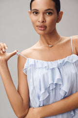 Tiered Ruffle Silk Mini Dress