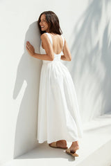 Dawn's Embrace Maxi Dress White
