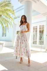 Whimsical Charm Maxi Dress Print