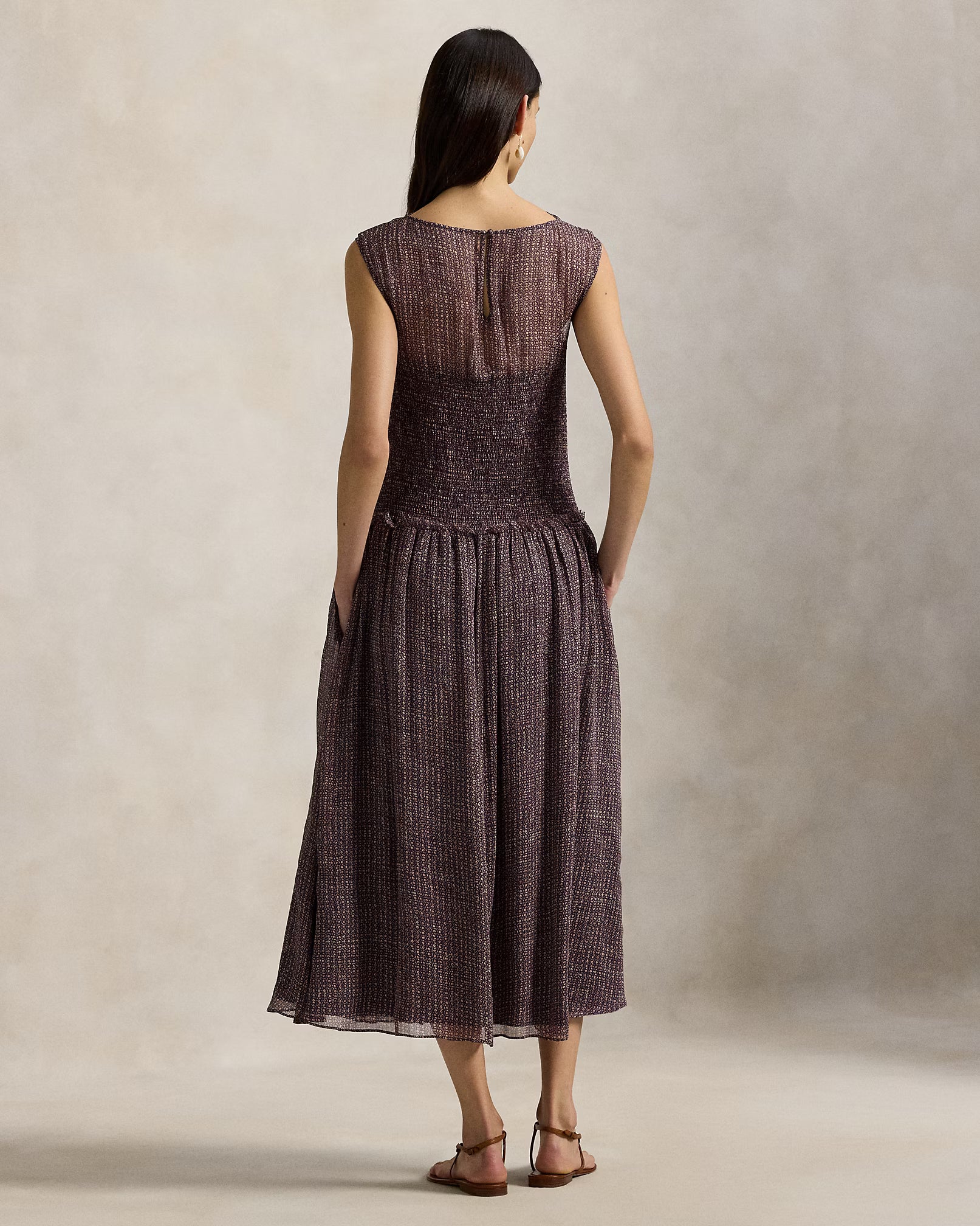 Crinkle Printed Dress
