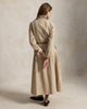Striped Cotton Paneled Shirtdress