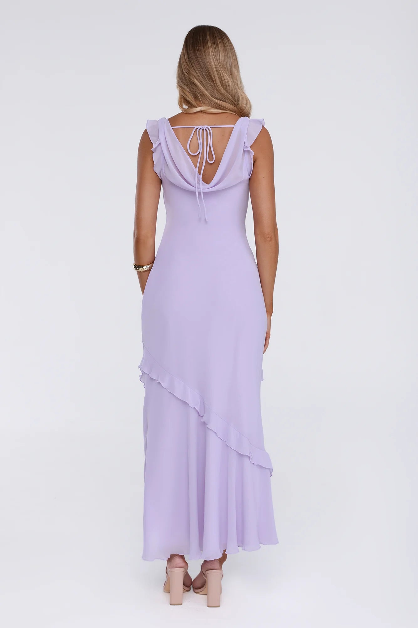 Star Effect Maxi Dress Lavender