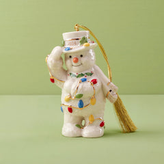 2025 Snowman With Christmas Lights Ornament