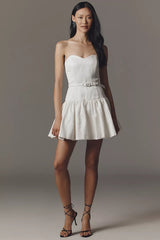 Hutch Junie Strapless Belted Mini Dress