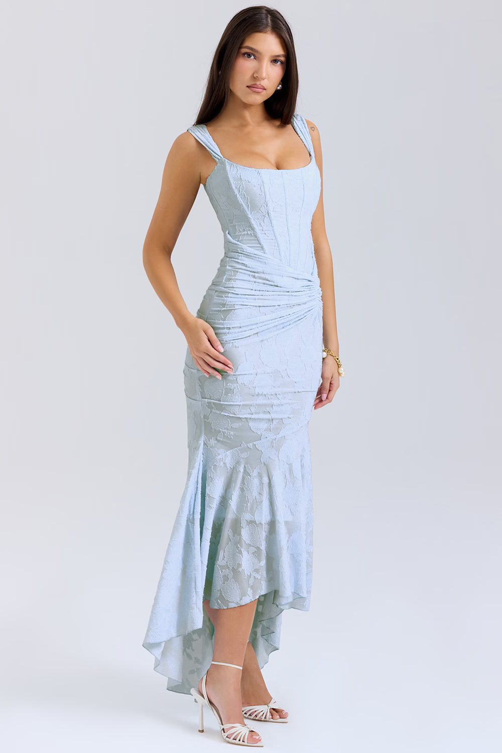 bluebell floral maxi dress