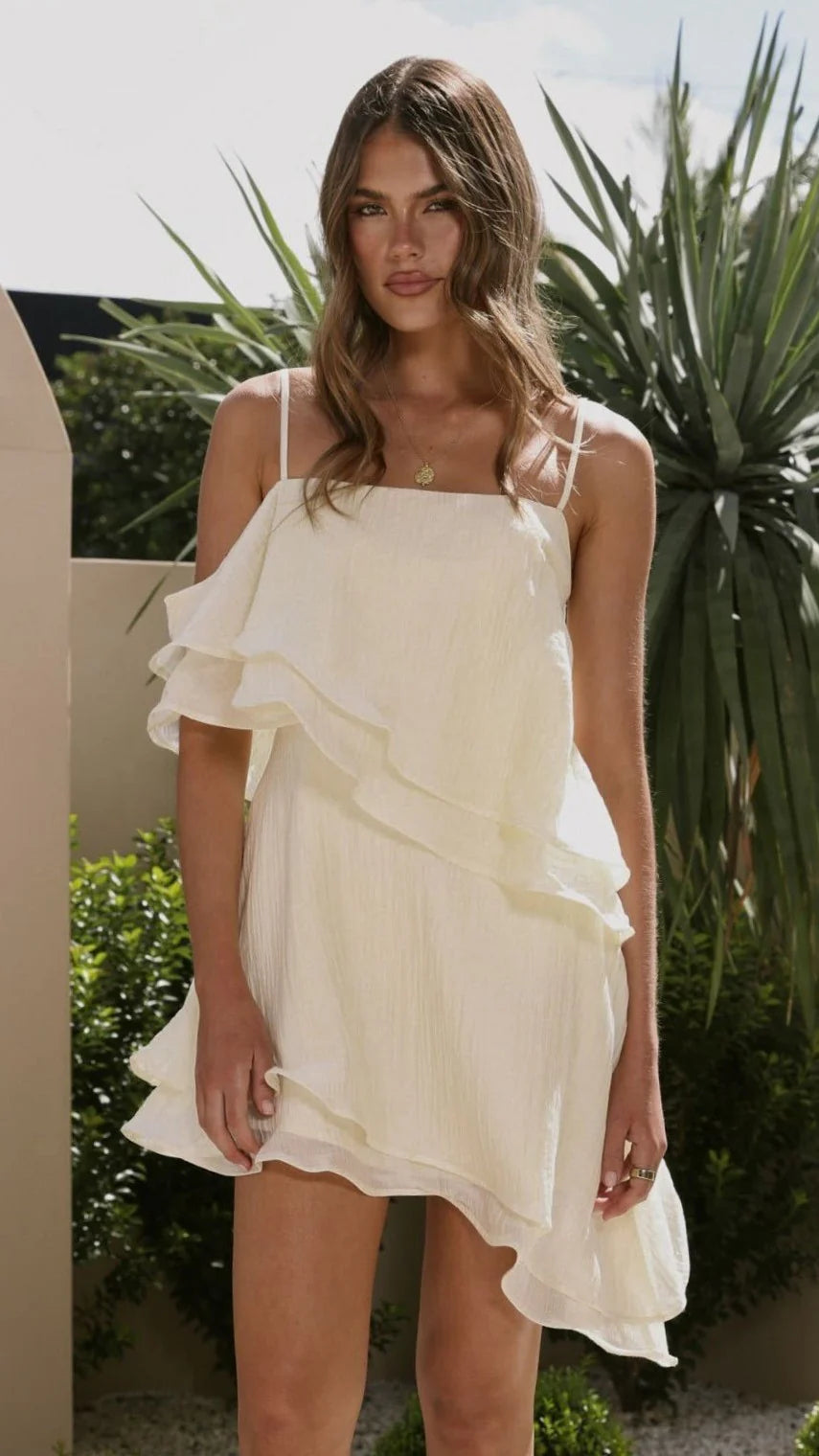 Elain Mini Dress - Cream