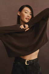 The Alani Cashmere Mock-Neck Sweater