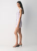 Japanese crepe button-up mini dress