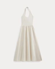 Halter Dress in Ultrasoft Cotton | Birch