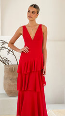 Stasie Maxi Dress - Red