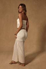Oria Ivory Strapless Two-Piece Maxi Swim Cover-Up
