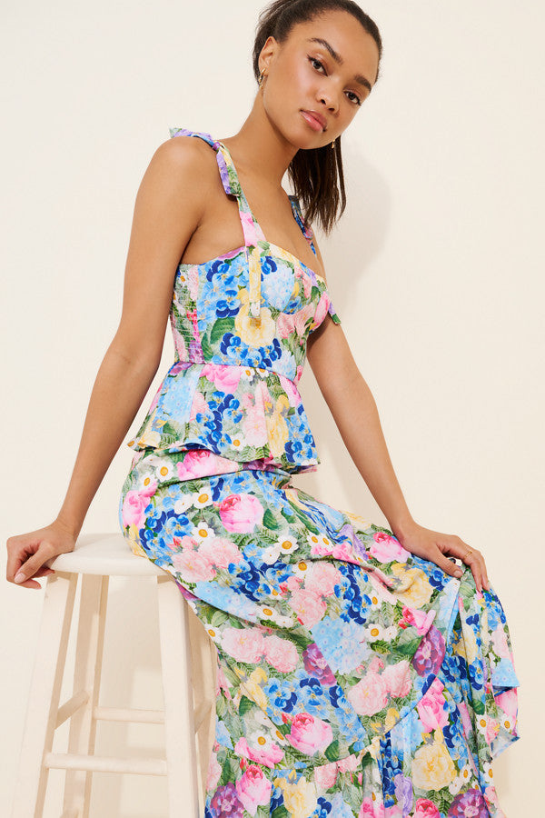 Paxton Peplum Maxi Dress