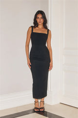 Simply Better Mesh Maxi Dress Black