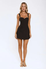 VIP Luxe Mini Dress Black