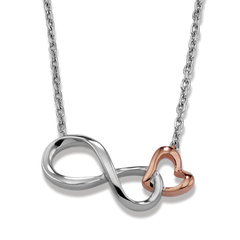 Heart Link Infinity Pendant