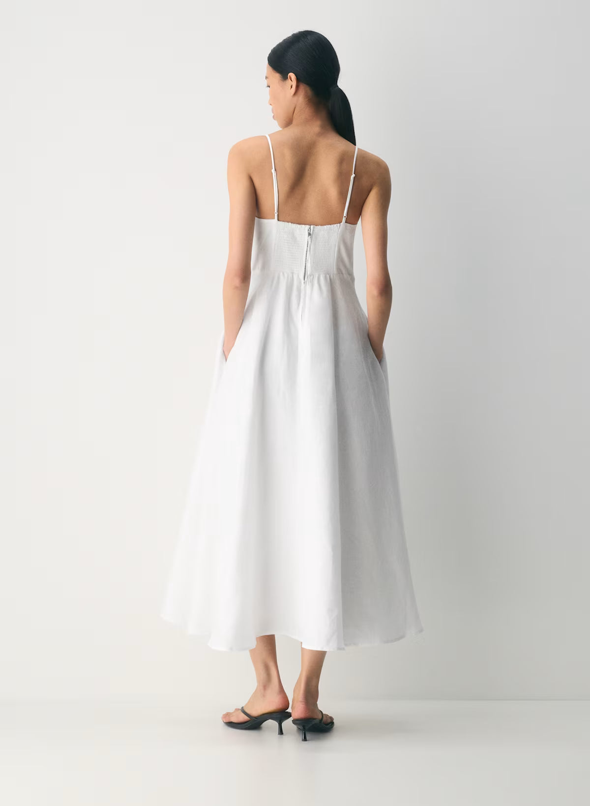 Linen maxi dress
