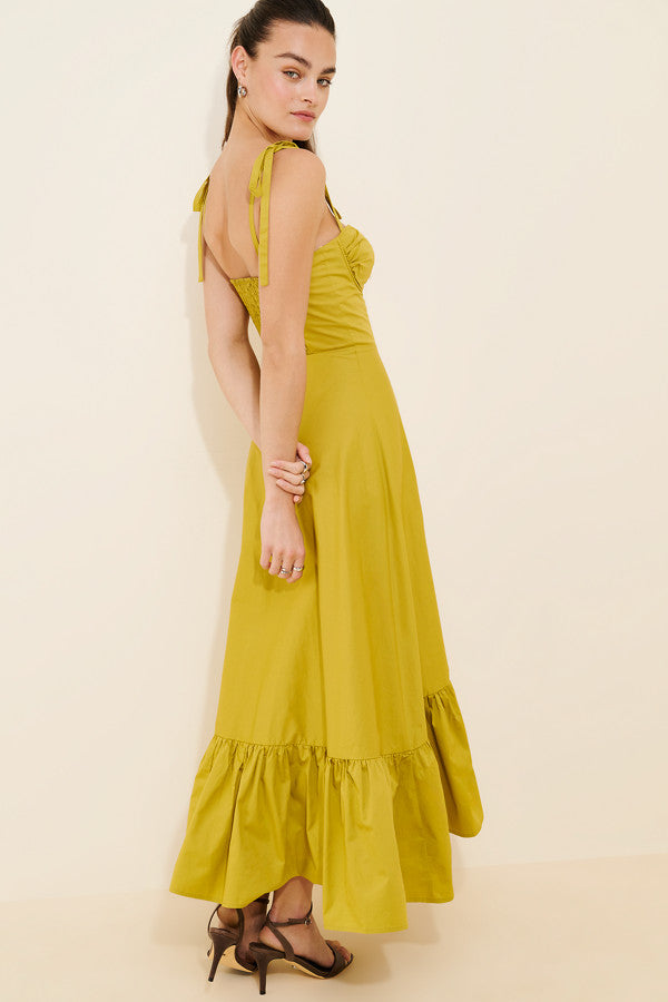 Sleeveless Corset Maxi Dress