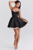 black tulle mini dress