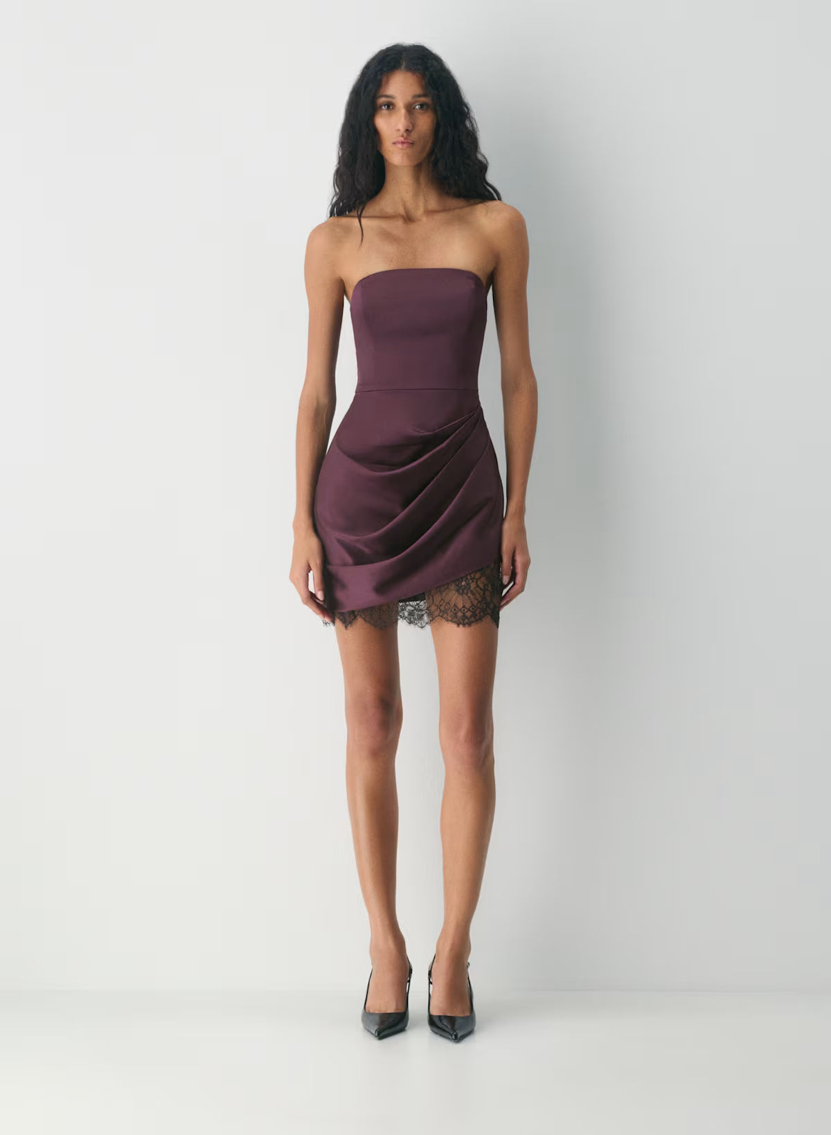 Showtime Satin Dress-cardamon