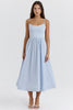 soft blue corset sundress
