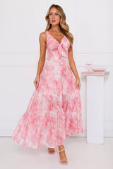 Palm Breeze Maxi Dress Pink
