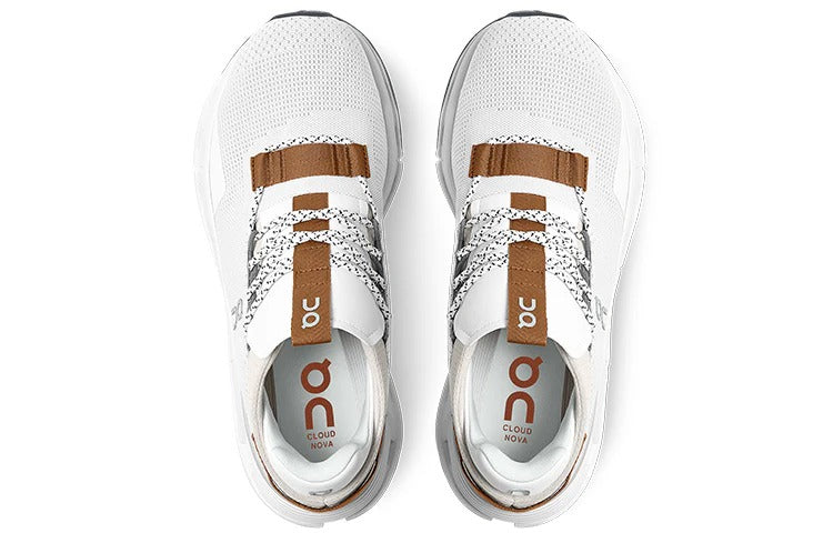 On Cloudnova 'White Pearl Brown'