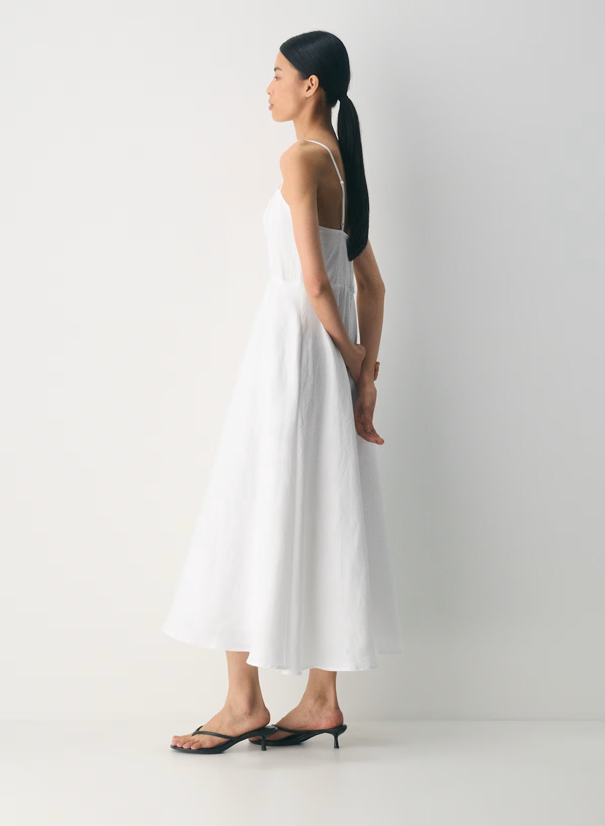 Linen maxi dress