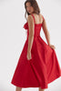 red rose bustier sundress