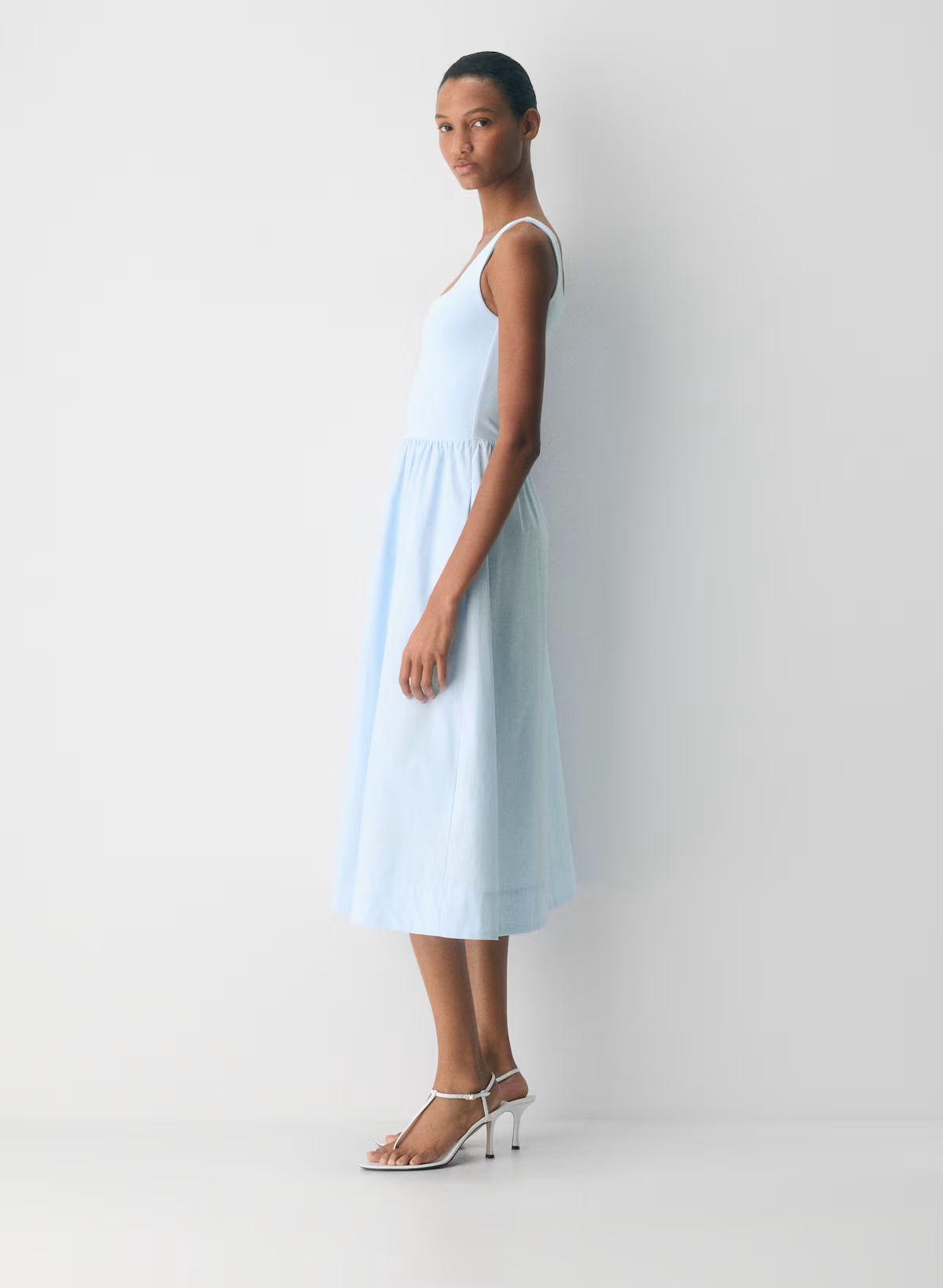 Revive Poplin Dress-Limited Edition — villa blue