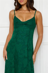 Pine Blossom Maxi Dress Green
