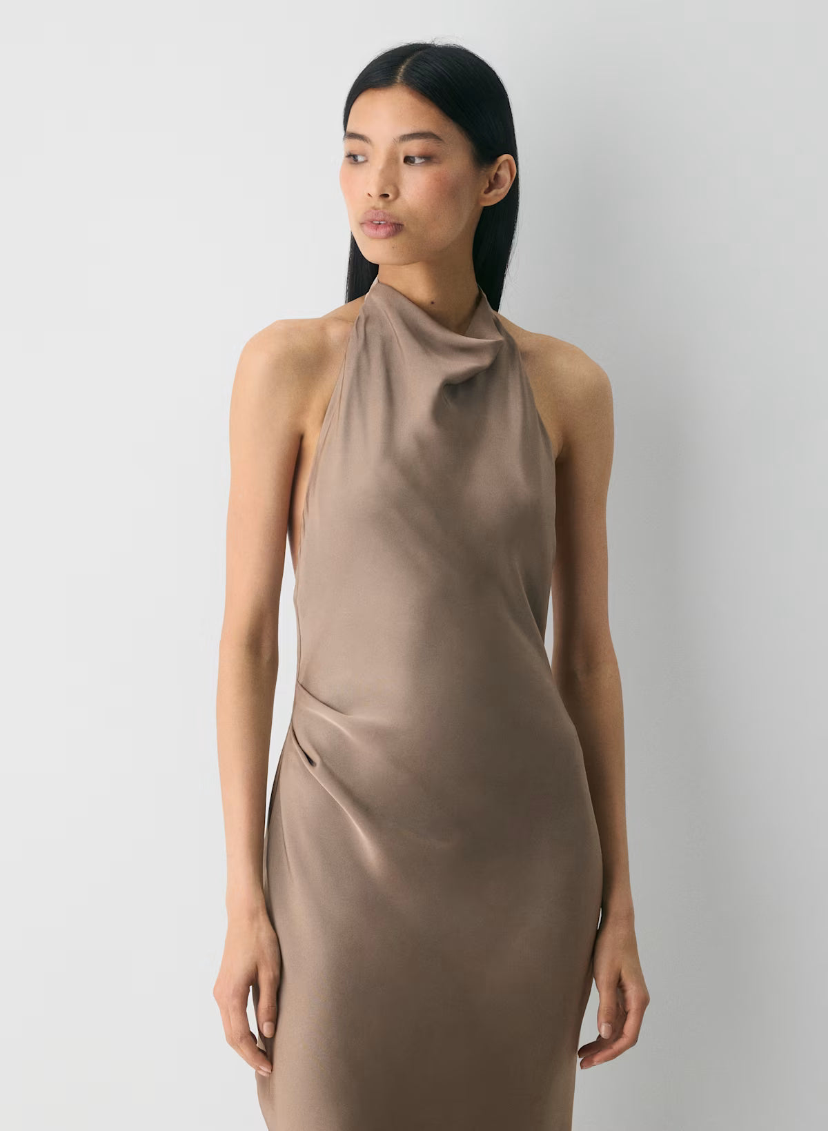 Audience Satin Halter Dress