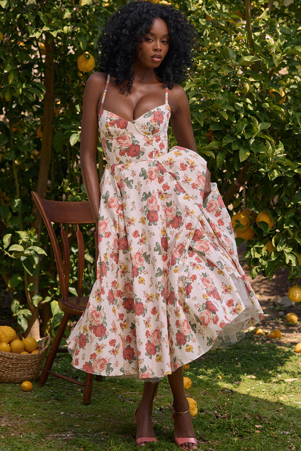 High-End Princess Dress French Mesh Big Double-Layer Suspender Dress