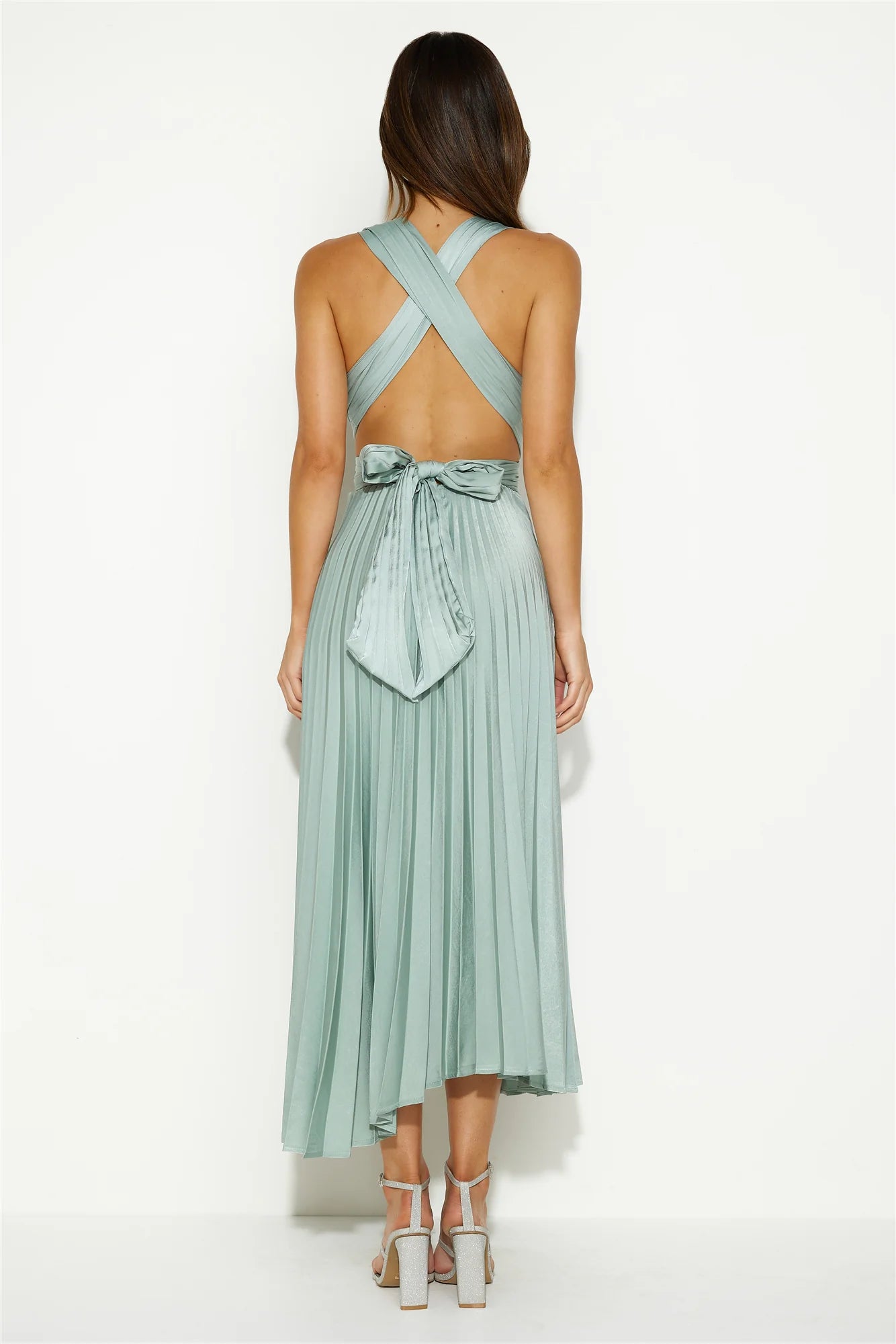 Prime Asset Midi Dress Sage