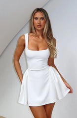 Moonlight Magic Mini Dress White