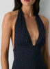 Orchard Halter Dress-admiral/white