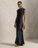 Lace-Up Satin Dress