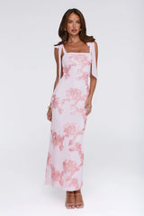 Dear Me From Me Mesh Maxi Dress Pink