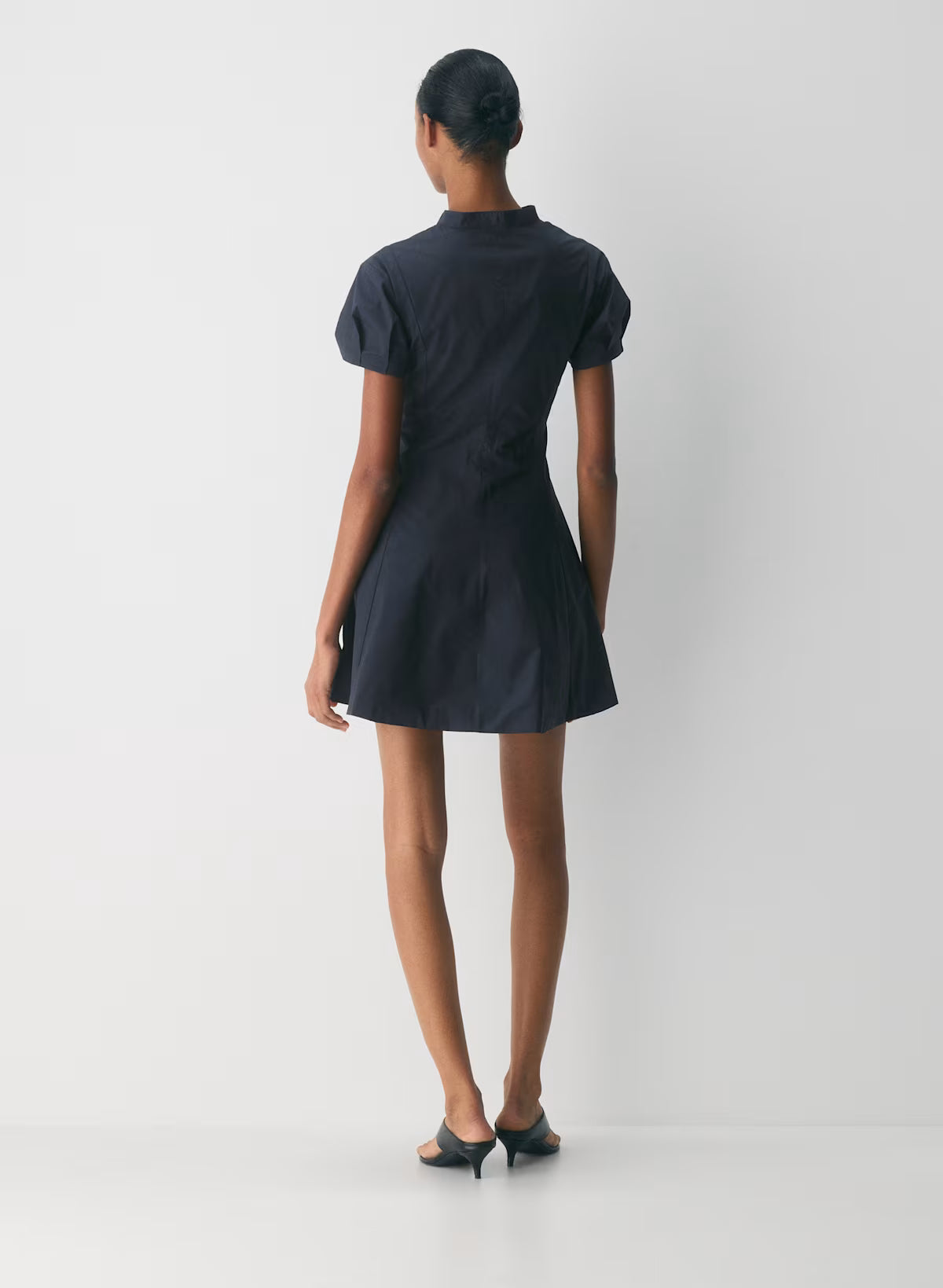 Cotton poplin mini dress