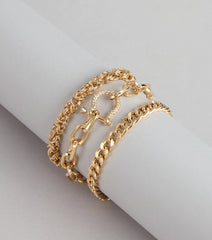 Luxe Link Three-Pack Bracelet Set