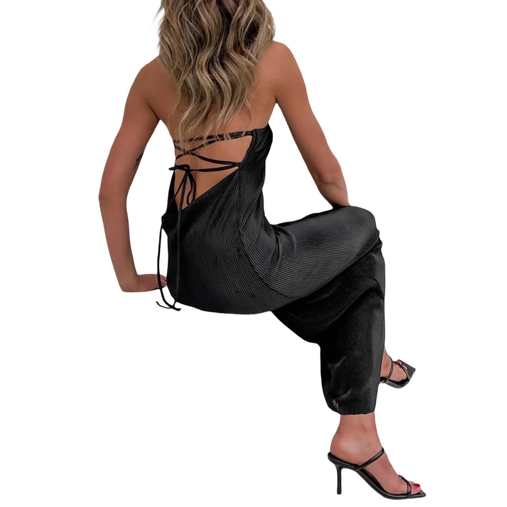 Strapless Backless Slim Fit Maxi Dress for Women