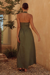 Locklea Midi Dress - Khaki