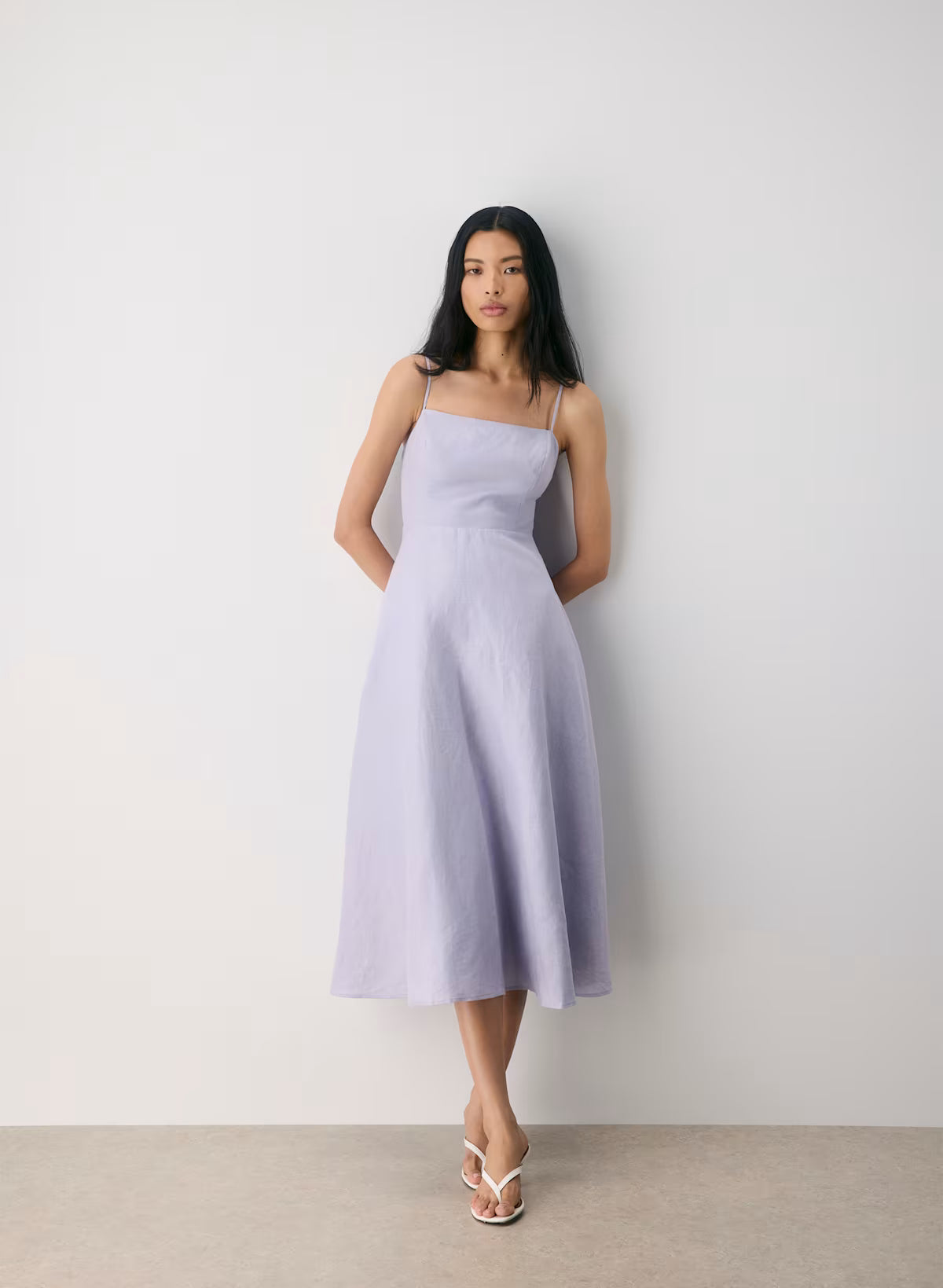 Linen maxi dress