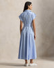 Striped Belted Cotton Shirtdress