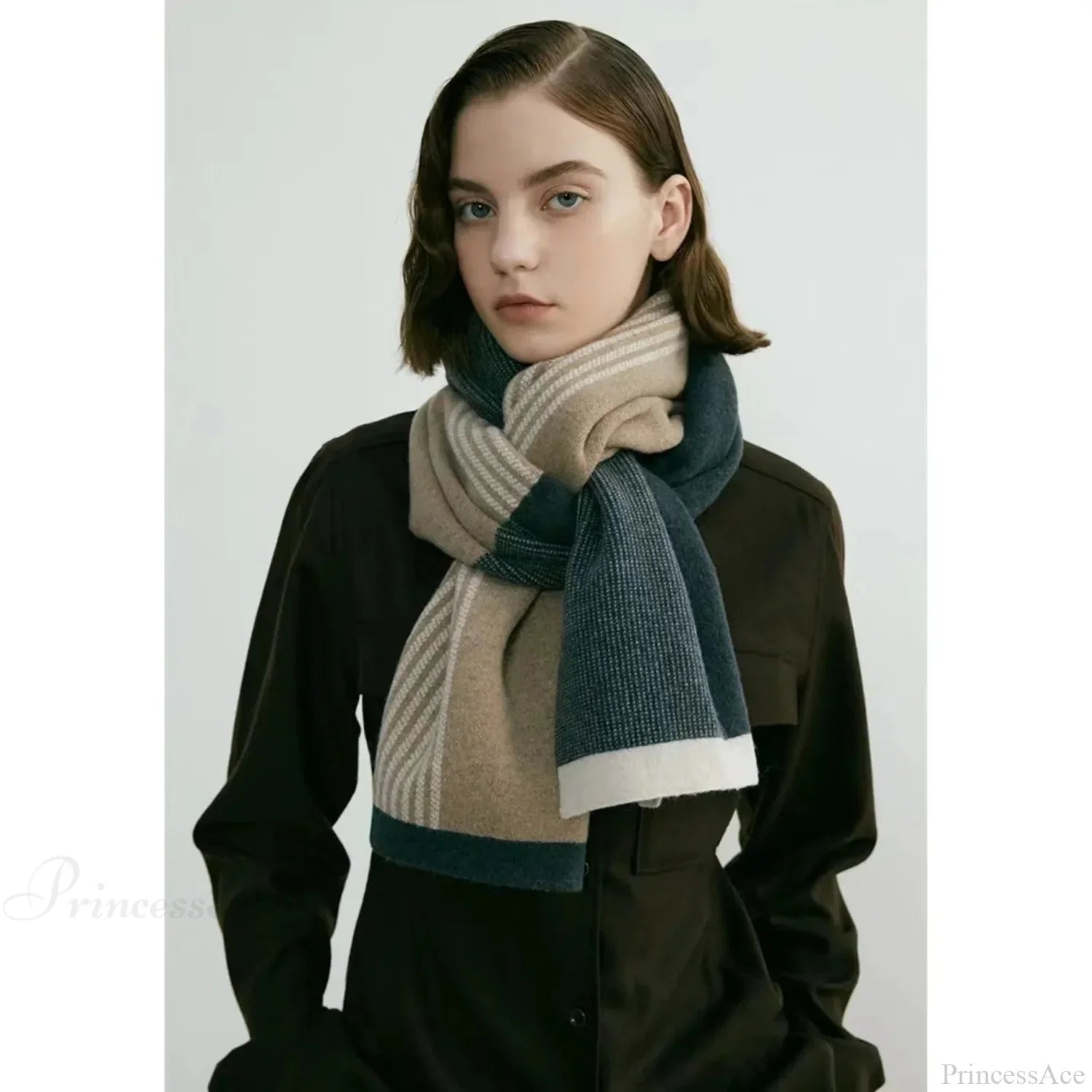 Cashmere Winter Scarf for Women - Designer Knit Warmth