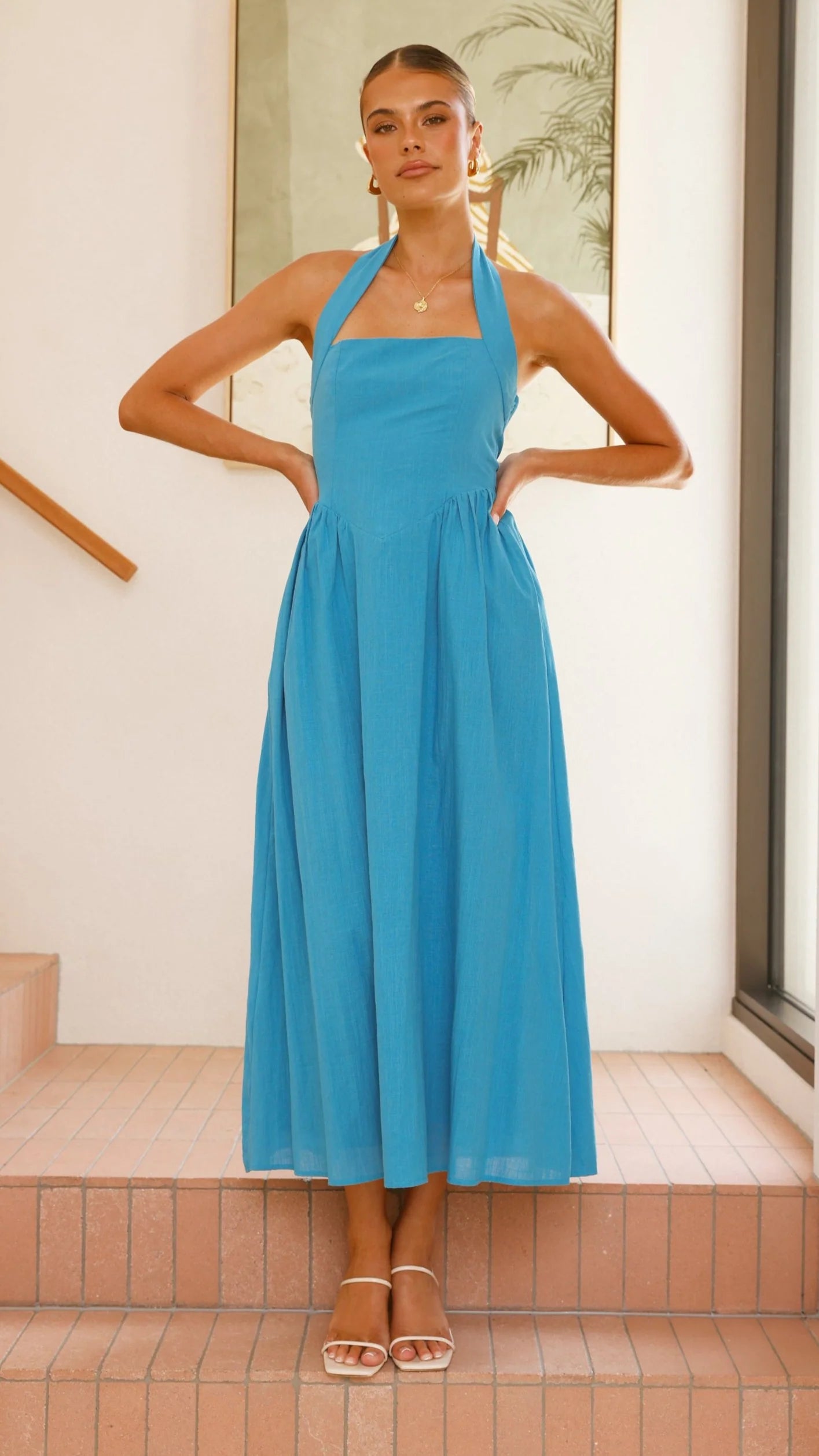 Caden Maxi Dress - Cobalt Blue