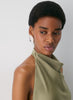 Audience Satin Mini Halter Dress