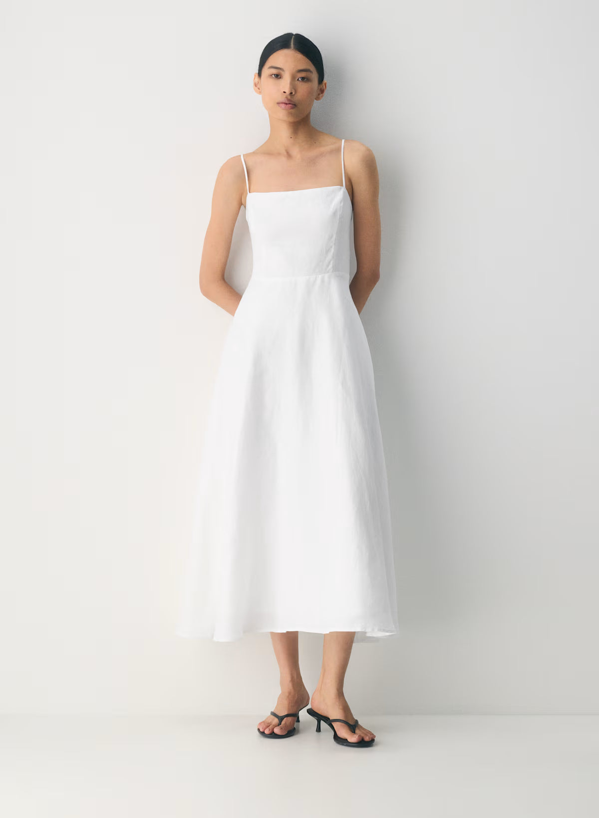 Linen maxi dress