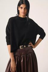 The Alani Cashmere Mock-Neck Sweater