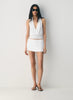 Japanese crepe micro skort