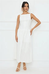 Serene Nights Maxi Dress White